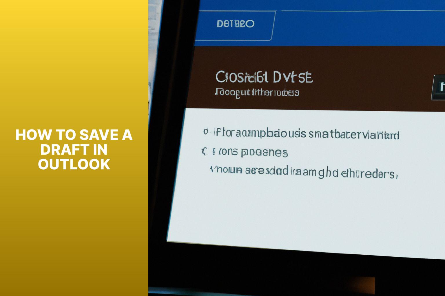 Save A Draft In Outlook Quick Guide For Easy Email Draft Management